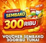 Voucher Sembako 300Ribu Tunai